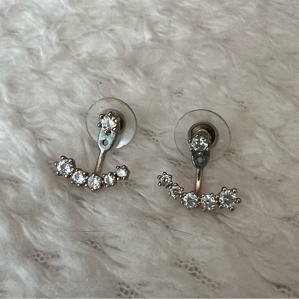 Rose gold earring jackets